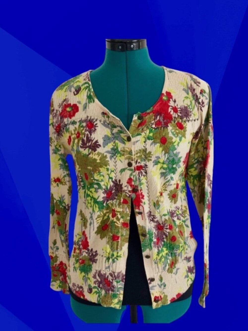 Rapsodia Floral Knit Cardigan